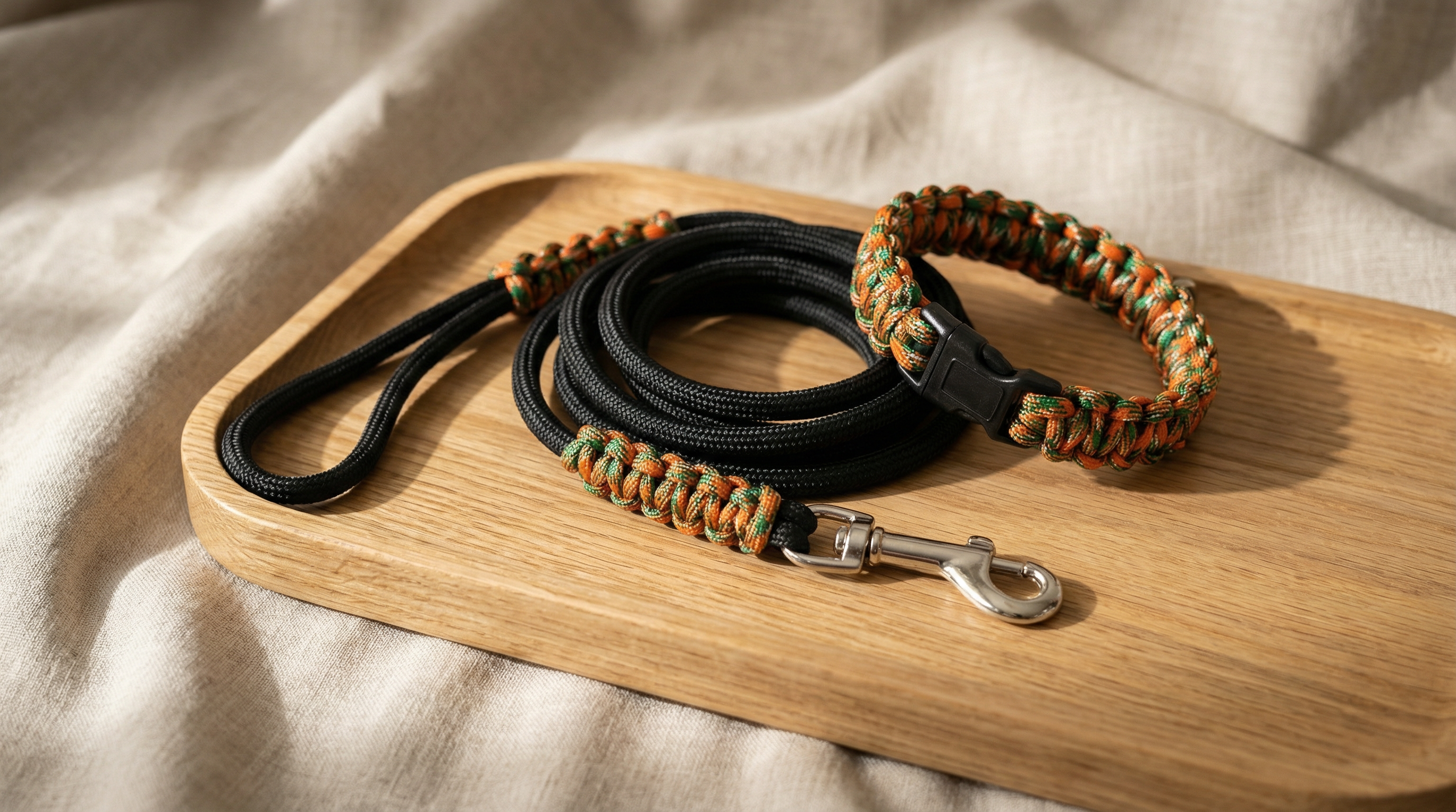 Laisse chien artisanale nylon