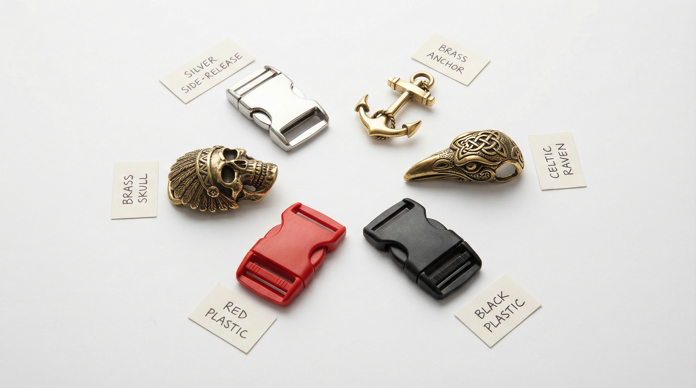 Sélection de boucles et fermoirs