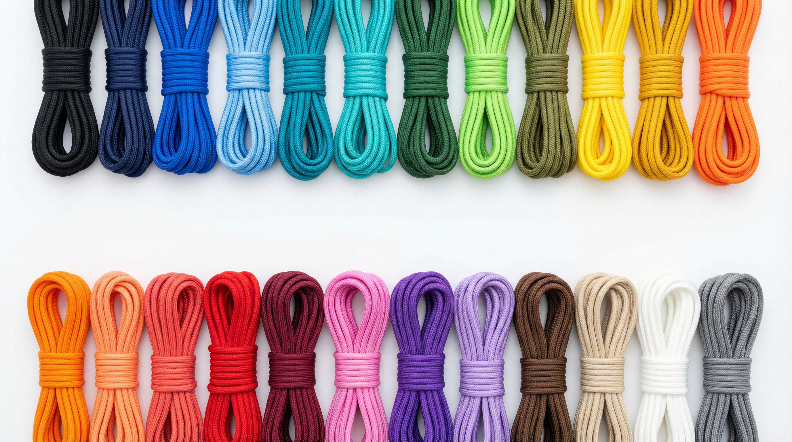 Palette de couleurs nylon disponibles